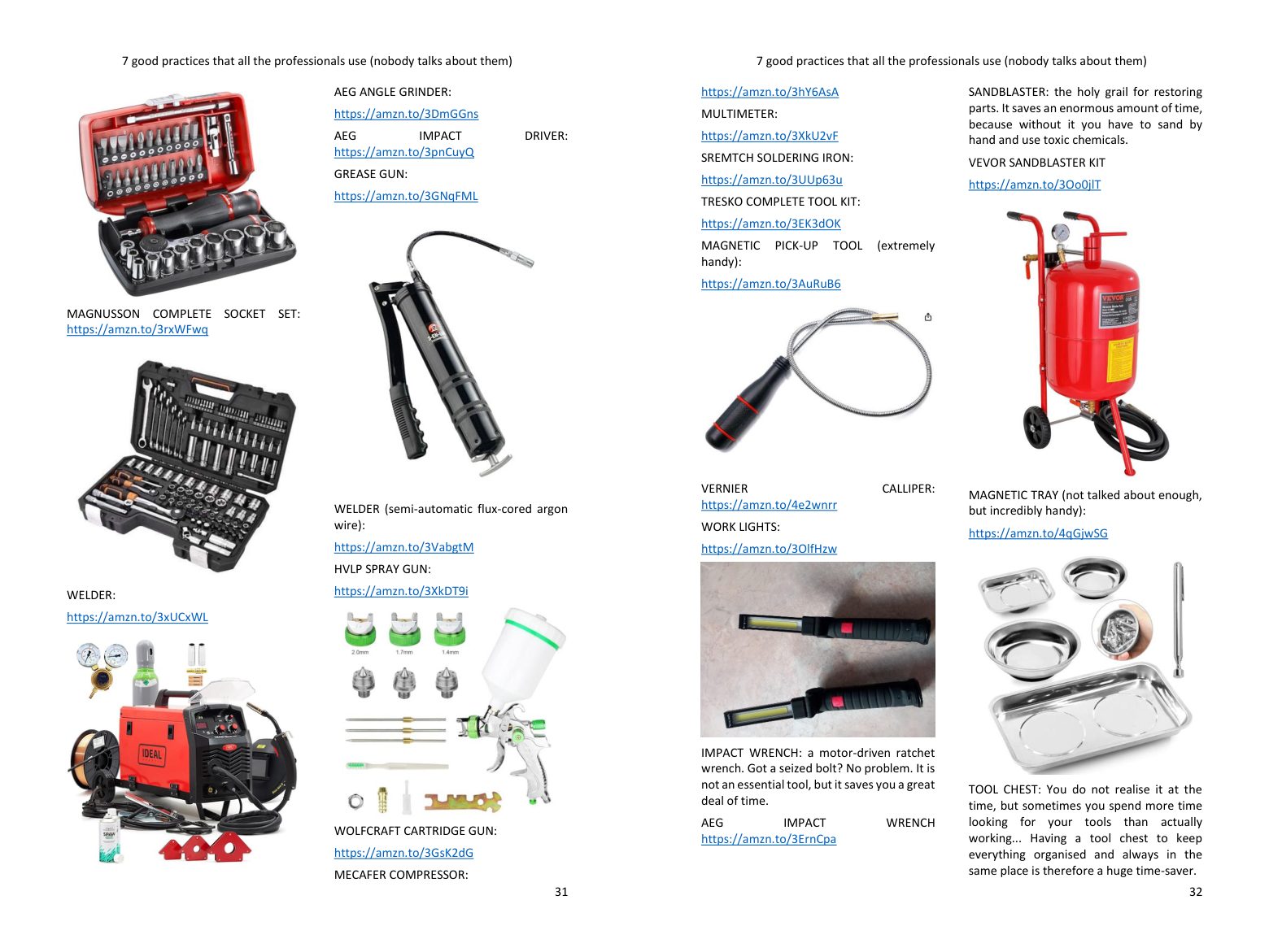 Gear up like a pro: the essential tools, shoppable in one click from the book