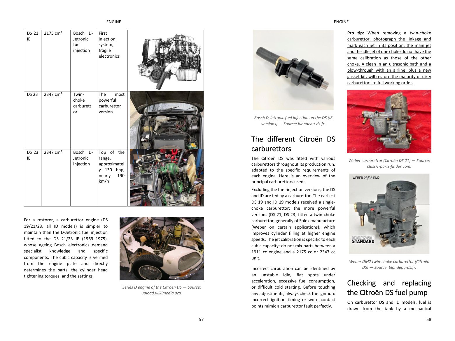 Engine chapter: photo-dense spread straight from the book